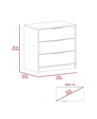 Contemporary 6 Drawer Dresser Finish Sturdy Construction for Bedroom Living Room Storage