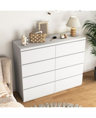 7 Drawer Dresser with Drawer Dividers Wood for Bedroom Organized Storage