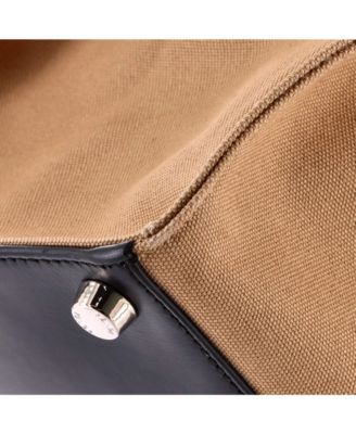 Large Cut Out Handle Shopper Tote Canvas