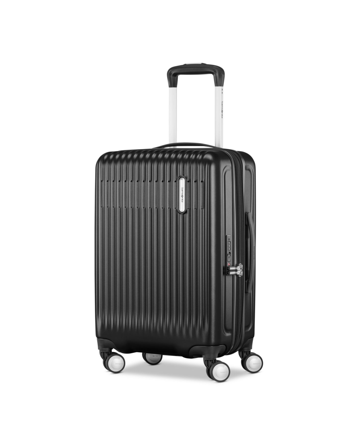 Чемодан Samsonite Opto 4 Small Carry-On Spinner, цвет: Асфальтовый чёрный — фото 1