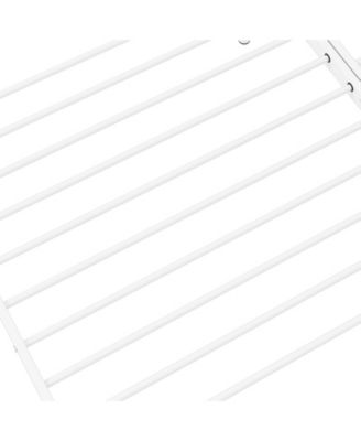 Extendable Metal Daybed with Guardrails and Armrests