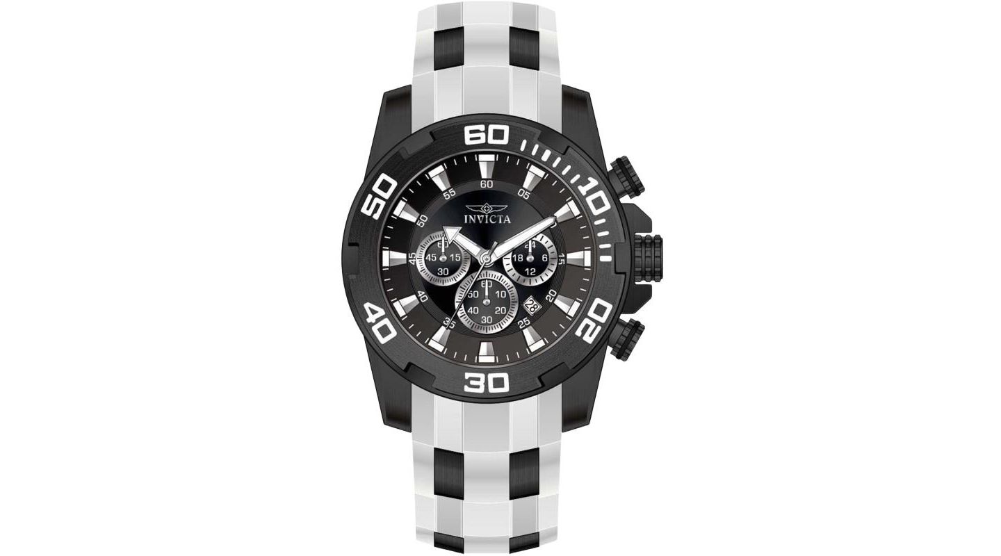 Мужские часы Invicta 44549 Pro Diver Quartz VD53 Metal Dial, цвет: Белый — фото 1
