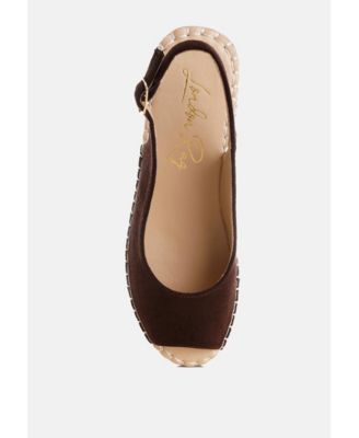 Womens Georna Peep Toe Espadrille Wedges