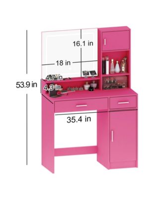 Elegant Modern Wooden Nightstand with 2 Drawers Natural Finish Bedside Table for Bedroom Living Room