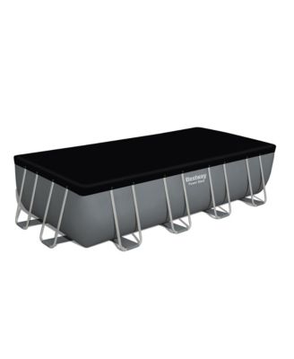 Power Steel 18' x 9' x 48" Rectangular Above Ground Swimming Pool Set