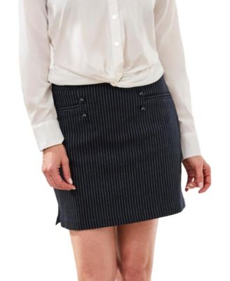 Women's Striped Pull-On Skort