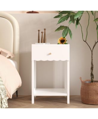 Chic Luxurious Premium Nightstand with Storage Space Bedroom Bedside Storage Table