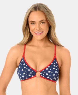 Women's Starstruck Mini Rib Ring Swim Bikini Top