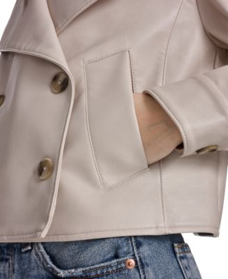 Women's Spread Collar Button-Front Jacket