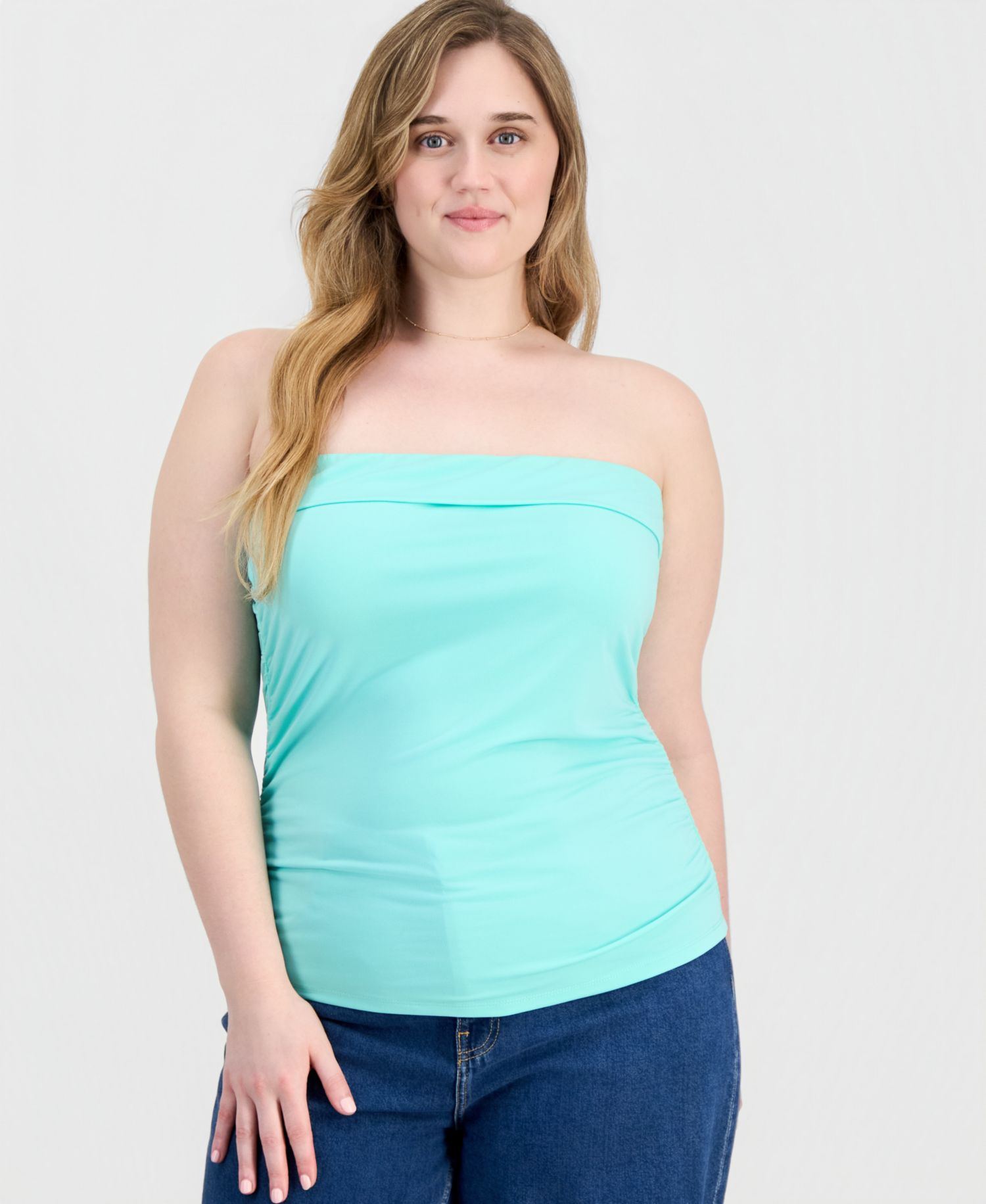 Plus Size Pull-On Tube Top