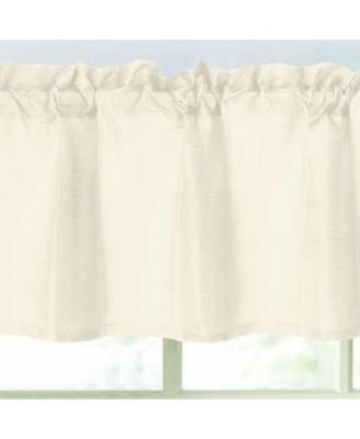 100% Polyester Gibson Solid 3 Piece Kitchen Curtains Valance and Tiers Set