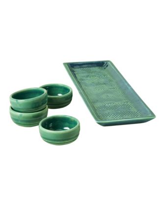 Sun Stamped Ceramic Tequila Sipping Cups, Set of 4