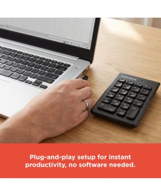  2.4GHz  Wireless Numeric Keypad - 33ft Range, Plug-and-Play, Durable Keys, Instant Key Recognition 2604796