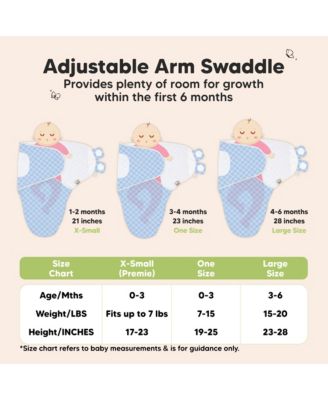 3pk Soothe Baby Swaddle, Organic Baby Swaddle Sleep Sacks, Newborn, Infant Swaddle Sack