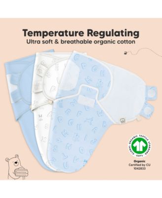 3pk Soothe Baby Swaddle, Organic Baby Swaddle Sleep Sacks, Newborn, Infant Swaddle Sack