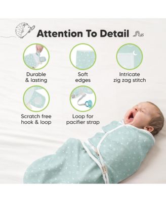 3pk Soothe Baby Swaddle, Organic Baby Swaddle Sleep Sacks, Newborn, Infant Swaddle Sack