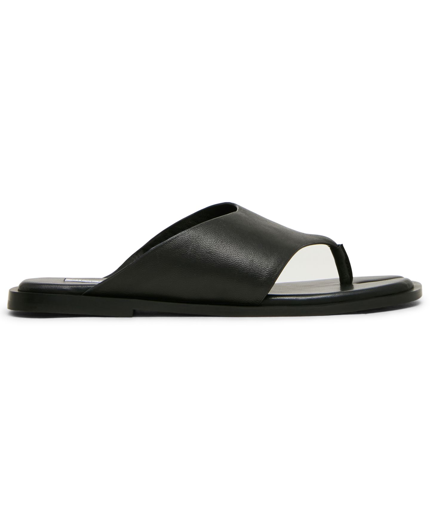 Женские сандалии Steve Madden Illia Split Toe Slip-On Flat, цвет: Чёрный кожаный — фото 2