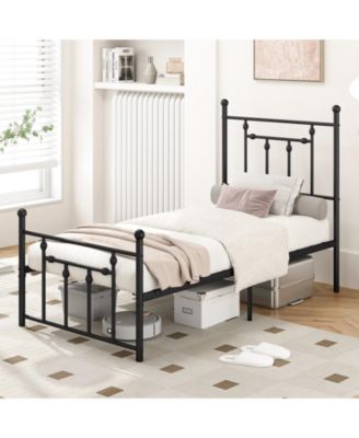 Heavy Duty Metal Bed Frame with Headboard