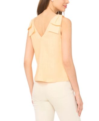 Women's V-Neck Bow-Strap Tank Top
