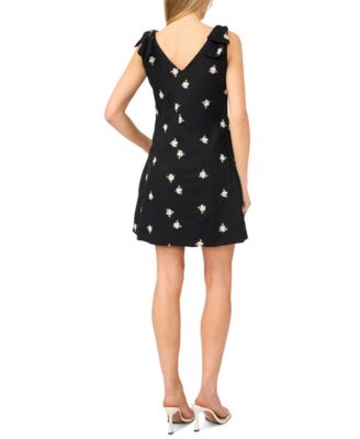 Women's V-Neck Sleeveless Cotton Mini Dress