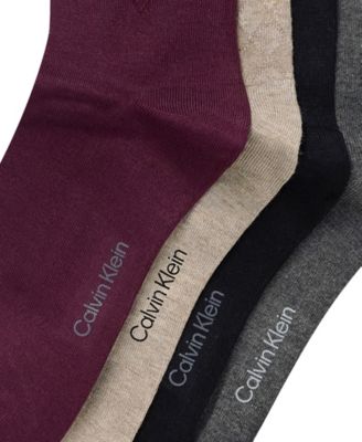 Men's Crew Dress Socks, 4-Pack