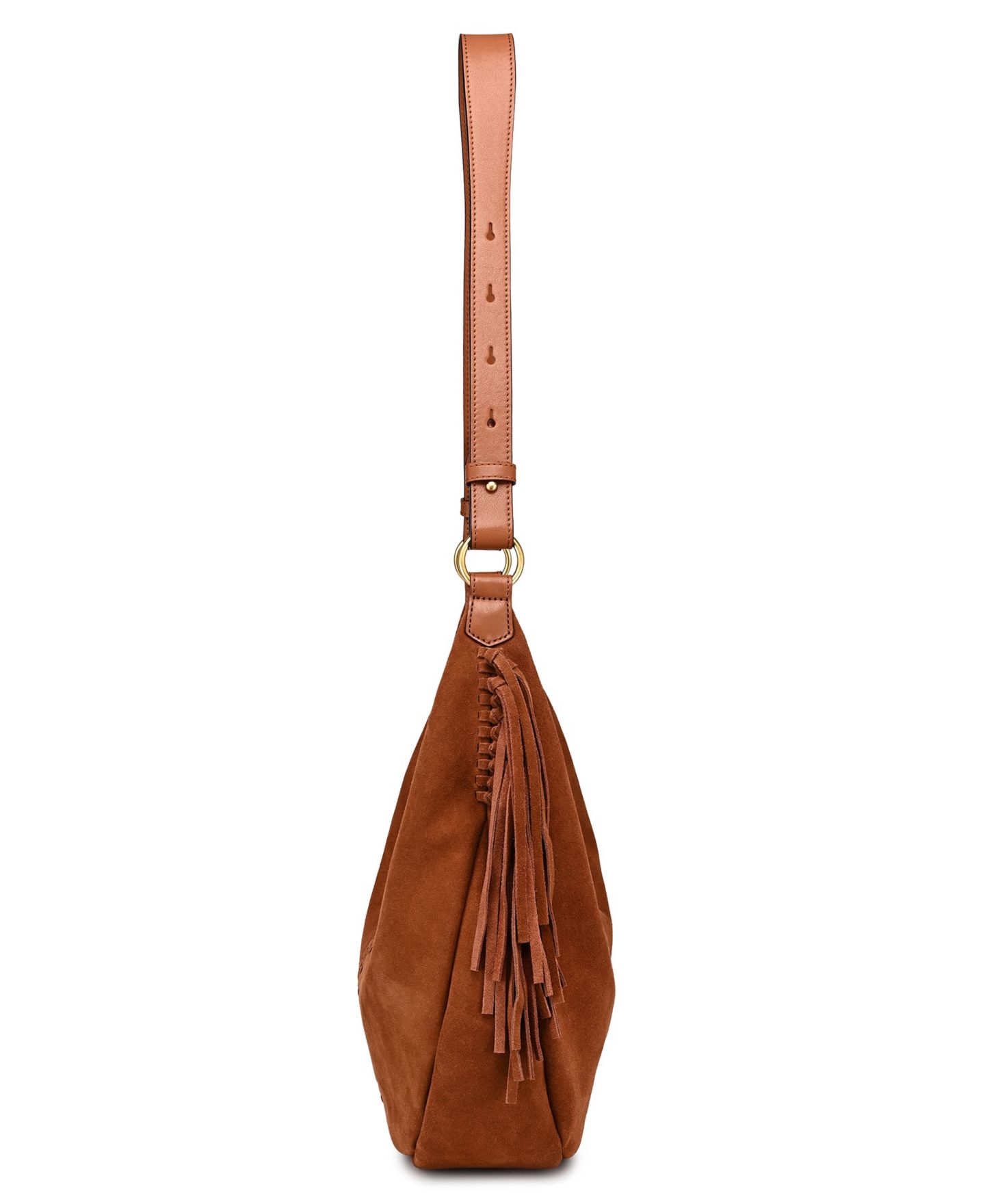 Женская сумка OLD TREND Hydrangea Large Leather Shoulder Handbag, цвет: Каштановый коричневый — фото 8