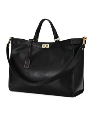 Ixia Jet Set Large Leather Tote Bag