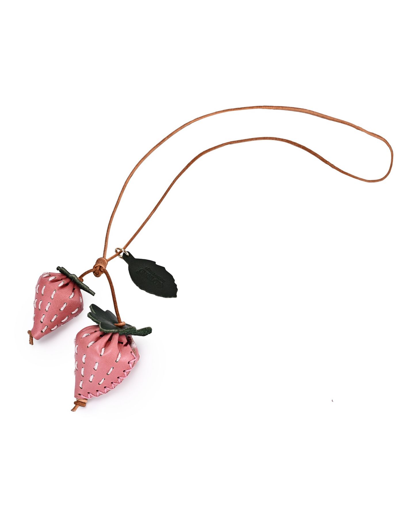 Женская сумка OLD TREND Strawberry Mini Handcrafted Botanical Fruit Charm, цвет: Розовый — фото 1