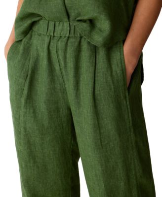 Women's & Plus Size High-Waisted Pull-On Ankle Pants