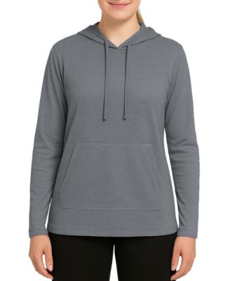 Women's Loose Fit  Cotton Lightweight Casual Pullover Drawstring Hoodie With Pocket