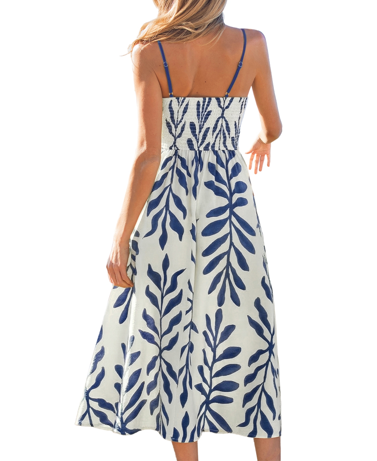 Cupshe Women's Soft Sunshine Tropical Midi Beach Dress