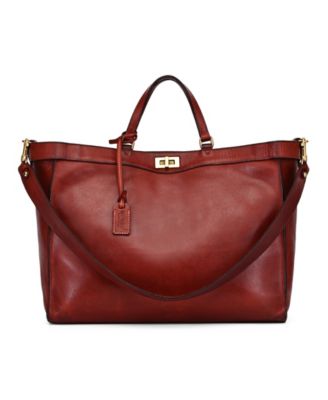 Ixia Jet Set Large Leather Tote Bag