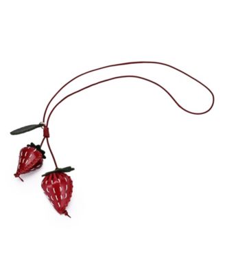 Old Trend Strawberry Mini Handcrafted Botanical Fruit Charm - Ruby Red
