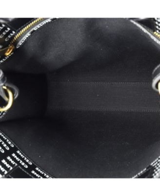 Small Vertical Cabas Tote All Over Logo Print Leather