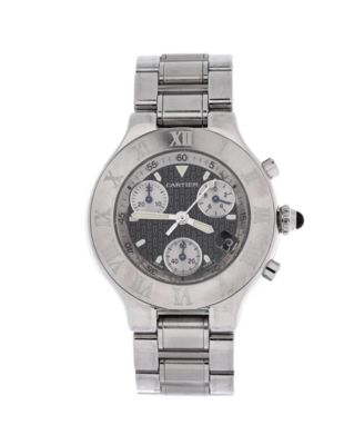 Must 21 Chronoscaph Quartz Watch in Stainless Steel 38mm