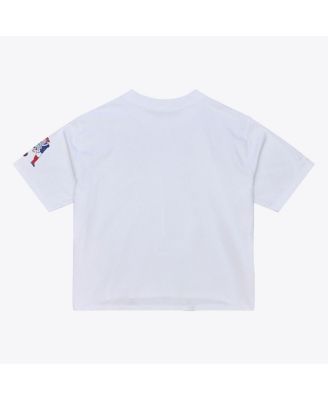 Women's White New England Patriots Head Coach Cropped T-Shirt