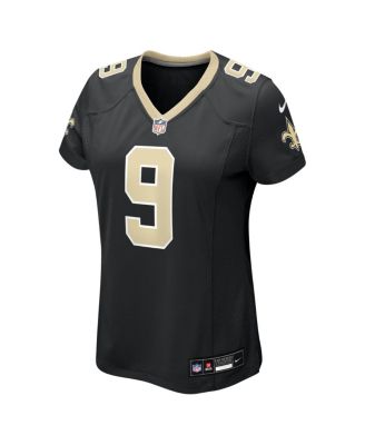 Women's Drew Brees Black New Orleans Saints Team Game Jersey