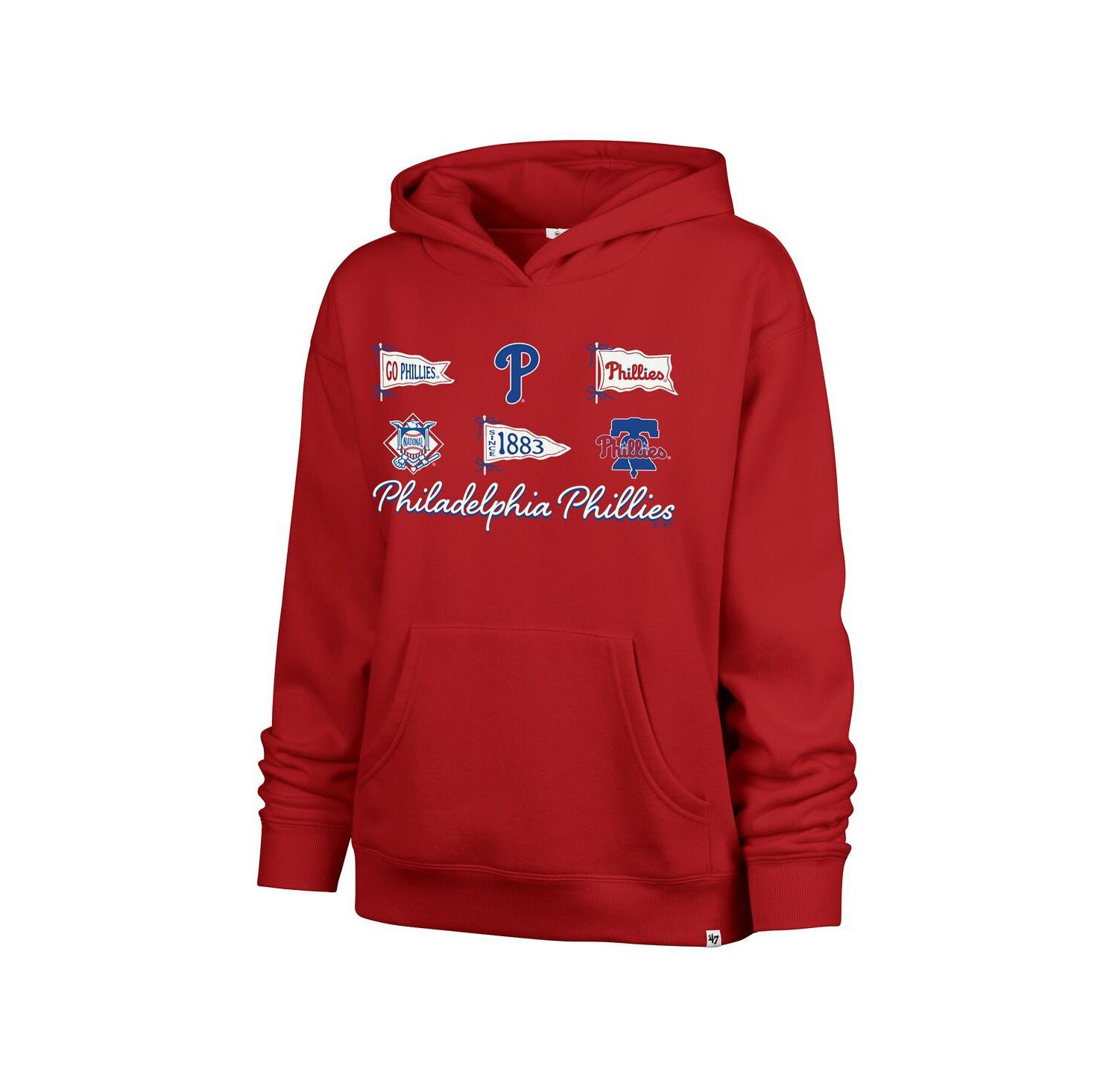 Women's Red Philadelphia Phillies Bow Banners Naomi Hoodie