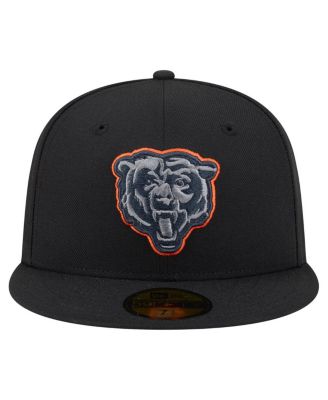 Men's Black Chicago Bears Color Pop 59FIFTY Fitted Hat