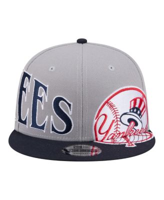 Men's Gray/Navy New York Yankees Stretched Two-Tone 9FIFTY Adjustable Hat