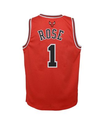 Big Boys and Girls Derrick Rose Red Chicago Bulls 2008/09 Hardwood Classics Swingman Jersey