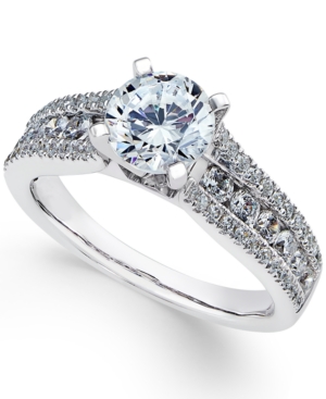 image of Diamond Engagement Ring (1-3/4 ct. t.w.) in 18k White Gold
