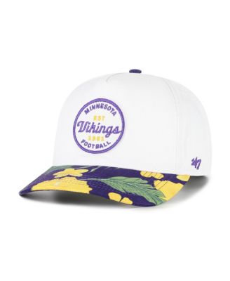 Men's White/Purple Minnesota Vikings Beach Side Hitch Adjustable Hat