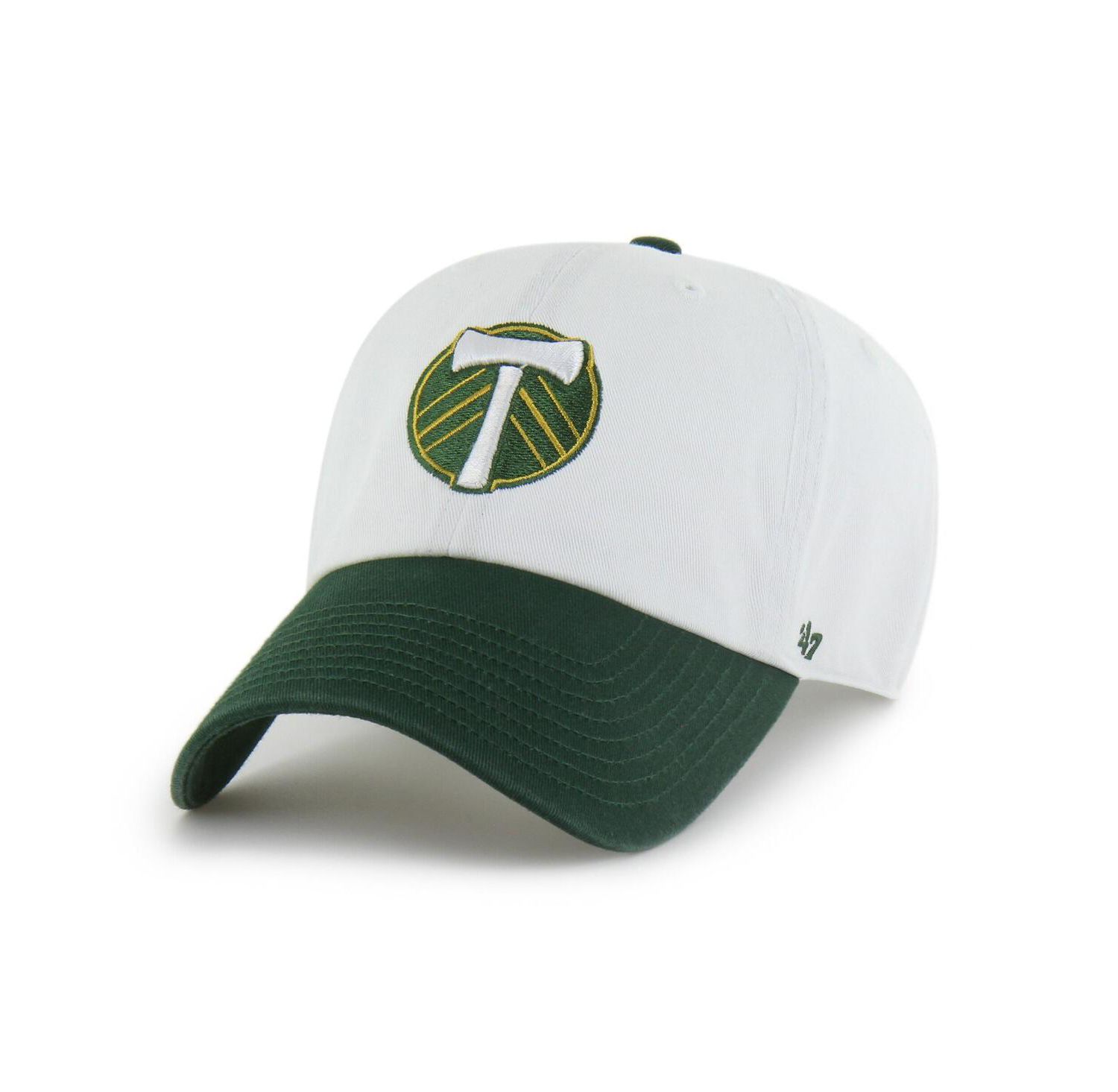 Men's White Portland Timbers Two-Tone Clean Up Adjustable Hat