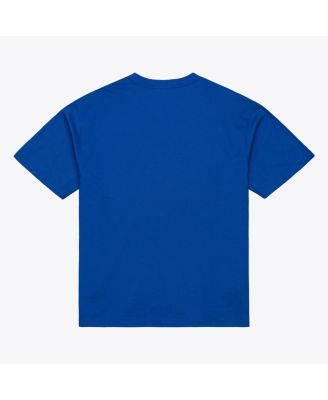 Men's Royal Chicago Cubs Script Sweep Arch T-Shirt