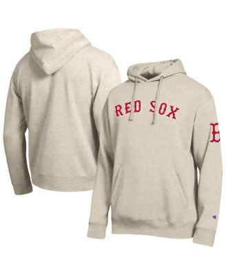 Men's Oatmeal Boston Red Sox All Star Chenille Patch Hoodie