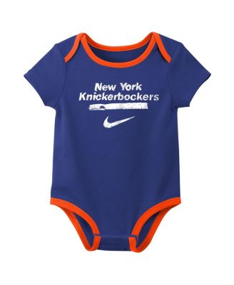 Baby Boys and Girls 2-Pack Blue New York Knicks Courtside Premier Bodysuit Set