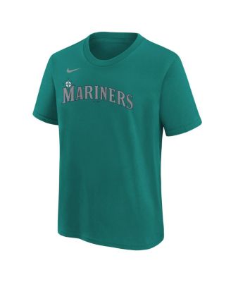 Big Boys and Girls Julio Rodríguez Teal Seattle Mariners Name Number T-Shirt