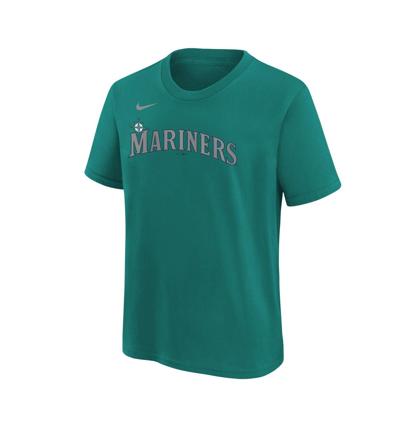 Детская футболка Nike Julio Rodríguez Teal Seattle Mariners Name & Number — фото 3