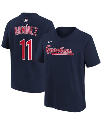Big Boys and Girls Jos&eacute; Ramírez Navy Cleveland Guardians Name & Number T-Shirt